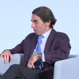Aznar: "Tenemos al frente del Gobierno de España un delegado de los separatistas"