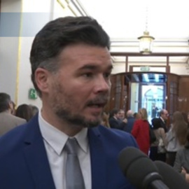 Rufián sobre la declaración de Aldama: "como siempre decimos, que se sepa todo"