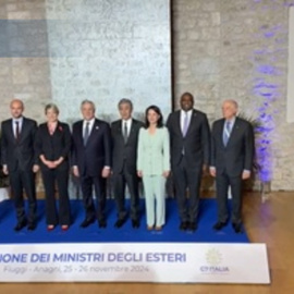 Foto de familia de los ministros de Exteriores del G7