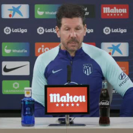 Simeone: "Lo que le pido a los futbolistas es que sigan jugando con ilusión"