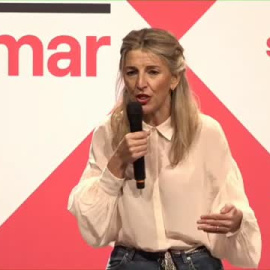 Yolanda Díaz carga contra los que viven del ruido y la crispación: "La política no va de montar mucho lío, va para mejorar la vida de la gente"