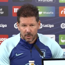 Simeone: "Veo un Barcelona que me gusta mucho, ha crecido desde la llegada de Xavi enormemente"