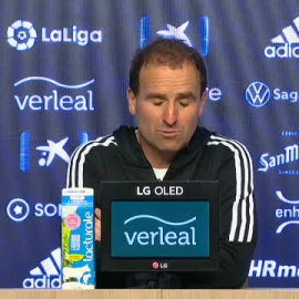 Jagoba Arrasate: "Estamos virtualmente salvados a falta de ocho jornadas"