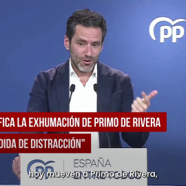 El PP califica la exhumación de Primo de Rivera como "medida de distracción"