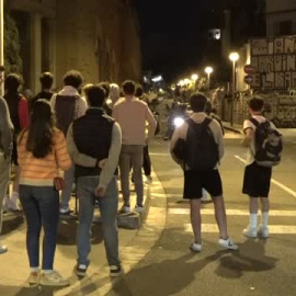 Tensión en el barrio barcelonés de Bonanova tras la manifestación por la ocupación de dos edificios