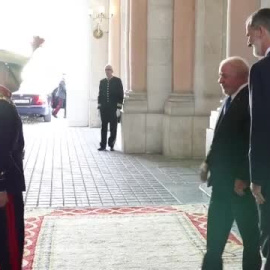 Felipe VI recibe a Lula en el Palacio Real
