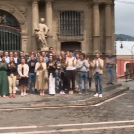 Minuto de silencio en Pamplona tras el último crimen machista