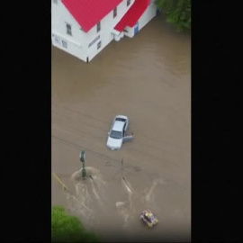 Las lluvias torrenciales anegan la localidad estadounidense de Vermont