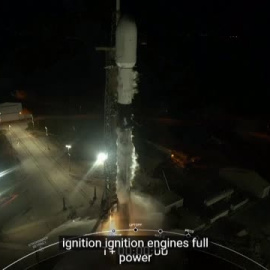 Un cohete Falcon 9 de SpaceX lanza 54 satélites Starlink a la órbita terrestre