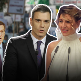 Yolanda Díaz y Pedro Sánchez desmontan las mentiras de Feijóo: "Nunca subieron las pensiones por encima del IPC"