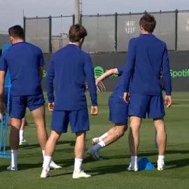 Vuelve el trabajo el Barça después de dos días de descanso