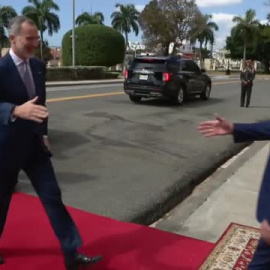 Encuentro del Rey con el presidente de la República Dominicana