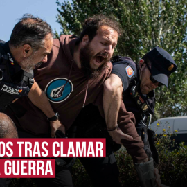 Detenido un grupo de pacifistas tras clamar contra la feria de armas de Madrid