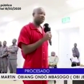 Confesión de los acusados del intento de golpe de Estado de Guinea Ecuatorial en 2017