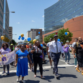 Manifestación contra la violencia armada en Filadelfia, Pensilvania, EE. UU., el 4 de junio de 2022.