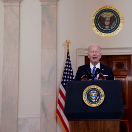 El presidente de EEUU, Joe Biden, durante su comparecencia tras conocer la sentencia del Tribunal Supremo que revoca la constitucionalidad del derecho al aborto.