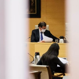 El expresidente del Gobierno, Mariano Rajoy, al inicio de su comparecencia en la comisión Kitchen, en el Congreso de los Diputados, el pasado 13 de diciembre. E.P./Alejandro Martínez Vélez