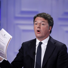 11/08/2022. El ex primer ministro italiano, Mateo Renzi, en su participación en el programa de televisión ' Porta a Porta', a 9 de febrero de 2022.