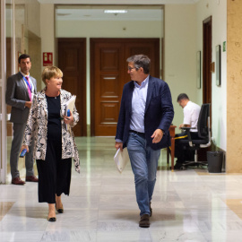 20/09/2022.- El portavoz del Grupo Parlamentario Socialista en el Congreso de los Diputados, Patxi López, a su llegada a una reunión de Junta de Portavoces, en el Congreso de los Diputados, a 20 de septiembre de 2022, en Madrid (España). Gu