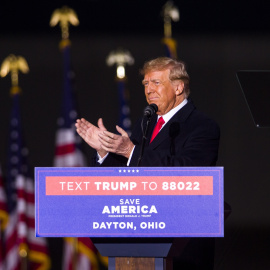 El expresidente de los EEUU, Donald Trump, en una imagen de archivo durante la campaña para las elecciones de mitad de mandato.