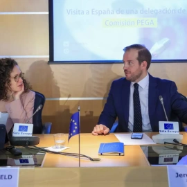 Eurodiputados Sophie in 't Veld y Jeroen Lenaers