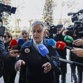 Alfonso Grau, a su llegada como procesado a la Audiencia de València, a 23 de enero de 2024.