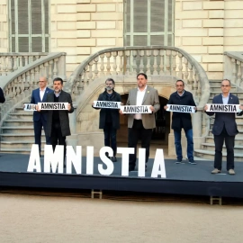 Acte unitari dels presos polítics per l'amnistia l'1 de febrer passat.