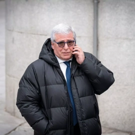 El excomisario del Aeropuerto de Madrid-Barajas Carlos Salamanca, en la Audiencia Nacional, a 8 de enero de 2024.