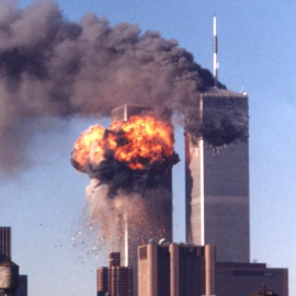 Las Torres Gemelas, tras los atentados del 11-S. REUTERS