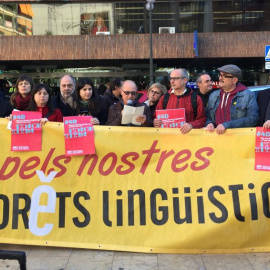 Concentració d'Escola Valenciana, en una imatge d'arxiu. Escola Valenciana
