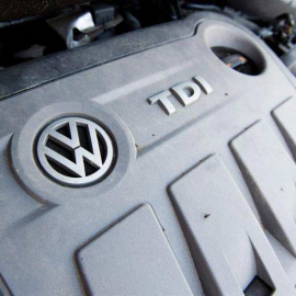 Un motor diesel EA189 de un Volkswagen Touran 2.0l TD que lleva el 'software' fraudulento.