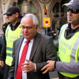 El tesorero de CDC, Andreu Viloca, durante su detención en octubre de 2016. EFE