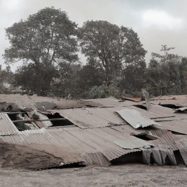 Una vista de un área afectada por la erupción del volcán Fuego en El Rodeo en Escuintla, Guatemala/Reuters