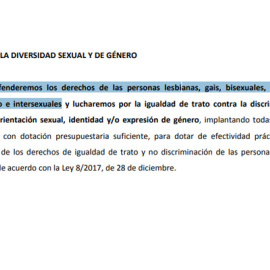 Fragmento del acuerdo programático entre PP y CS