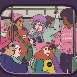 Detalle de la portada del libro 'Un feminismo del 99%'.- LENGUA DE TRAPO Y CTXT