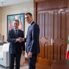 Iñigo Urkullu y Pedro Sánchez en uno de sus últimos encuentros. ARCHIVO/Gobierno Vasco