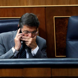 El ministro de Justicia, Rafael Catalá, durante el pleno del Congreso de los Diputados. - EFE