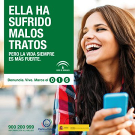 Una de las imágenes de la campaña contra la violencia de género de la Junta de Andalucía./ Junta de Andalucía