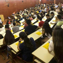 Una clase de una universidad. EFE