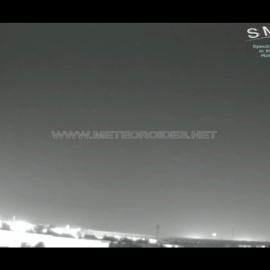 Captura de pantalla de la 'bola de fuego' provocada por una roca de asteroide. / EUROPA PRESS