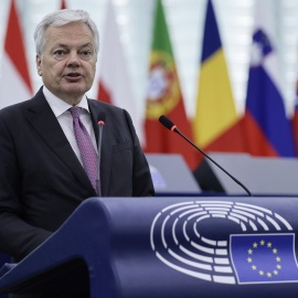El excomisario europeo de Justicia, Didier Reynders, durante una intervención en el Pleno del Parlamento Europeo, en Estrasburgo el pasado noviembre. EFE/EPA/RONALD WITTEK