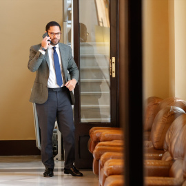 El secretario general de Vox, Ignacio Garriga, en el Parlament de Catalunya.