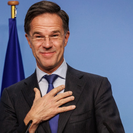 Mark Rutte, secretario general de la OTAN, en Bruselas.