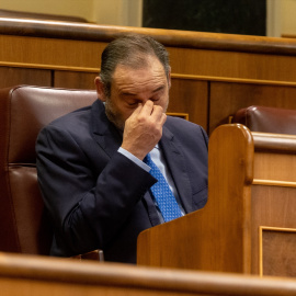 El diputado del Grupo Mixto José Luis Ábalos durante un pleno en el Congreso de los Diputados, a 14 de noviembre de 2024, en Madrid.