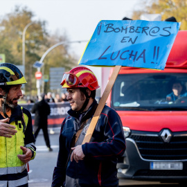 Bomberos protesta