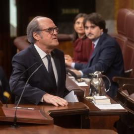 El defensor del pueblo, Ángel Gabilondo, antes de intervenir en la sesión plenaria en el Congreso de los Diputados, a 21 de noviembre de 2024, en Madrid.