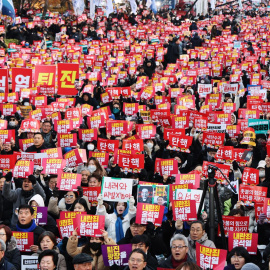 Manifestaciones en Corea del Sur