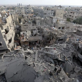 Destrucción Al Nuseirat Gaza