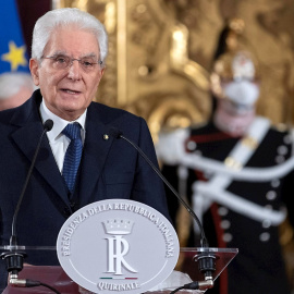 El presidente italiano, Sergio Mattarella