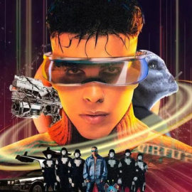 Cartel promocional de la gira 'Saturno World Tour' de Rauw Alejandro.